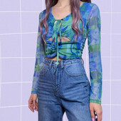 Трендовий реглан сіточка, М