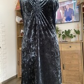 Мраморний оксамит. Коктейльное платье сарафан Marks&Spencer