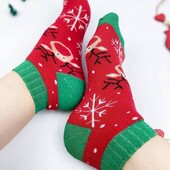 =В лоті 1 пара=Новорічні махрові шкарпетки р.36-40))