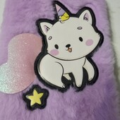 Блокнот красивый меховой