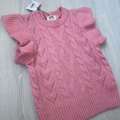 Теплый жилет для девочки 5-6 лет