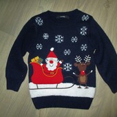 Новорічний светр на 2-3рочки зріст 98