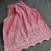 Tu uk12 бавовна з шиттям прошвою, блуза топ