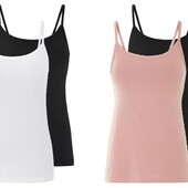 Майка натільна на тонких бретелях L 44/46 в лоті біла