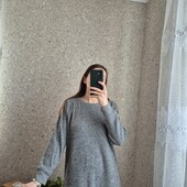 Туніка сірого кольору в рубчик