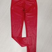 Очень классные утеплённые лосины из мягенького кожзама р-р М/Л