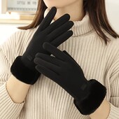 Стильні, мякенькі рукавиці на тонкому утеплені, колір на вибір ( беж, чорний, сірий)