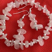 Новинка!Красивый нежный браслет резинка и серьги