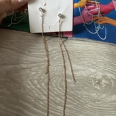 Красивые серьги гвоздики с цепочками