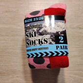 Нидерланды! Термоноски для девочки, лыжные носки для девочки! 2 пары! 23/26 размер! Лот 42