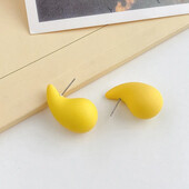 Сережки крупні краплі колір жовтий