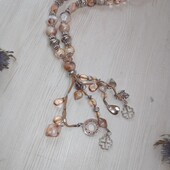 Намисто з масивних намистин з підвісками