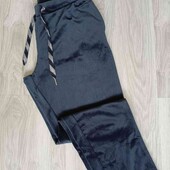 Esmara брендовые велюровые штаны цвет индиго размер М евро 40/42