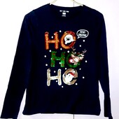 Підлітковий Новорічний лонгслив реглан на 13-14 років