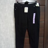 Новые брендовые летние коттоновые укороченные джеггинсы р.16-18