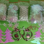 Набір сніжинок і наместин, 500шт