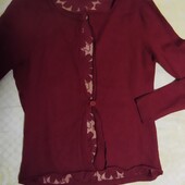 Розпродаж !Кардиган накидка з мереживною спинкою