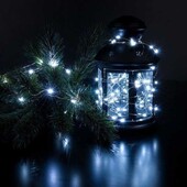 Гірлянда роса 5м. ЛОТ 2 шт в комплекті з батар. холод. колір