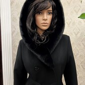 Хіт пальто цього сезону Кашемір + натуральна норка