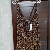 Брендовый новый трикотажный вискозный блуза-топ р.XL(18-20).