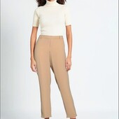 Брендові брюки з крепу беж mоs mоsh