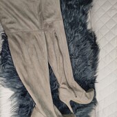 Обнова на весну!Бежеві ботфорти на шпильках 10.5см, uk7 No Doubt