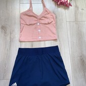 Шорти-спідниця з майкою на зріст 146см.