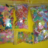 Набір паєток, сніжинок і намистин, 2000шт