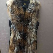 Жилетка натуральне хутро і шкіра 