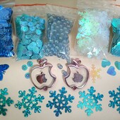 Набір сніжинок і наместин, 900шт