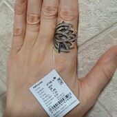 Шикарна срібна каблучка