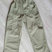 Primark брендовые стильные широкие джинсы карго на подростка рост 158 см