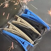 6 штук, микс цветов Заколка, зажим-крокодил