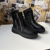 Зимові черевики шкіра