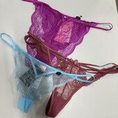 249. Стрінги, Бразиліани мереживні 3 шт xl