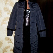 Качество! Теплый и легкий пуховичек с натуральным мехом норки от Nui Very, новое состояние