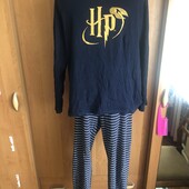 Пижама, комплект, костюм, 100% коттон, M-L. Harry Potter.