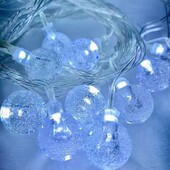 Гирлянда шарики новая. Гірлянда кульки холодний біле світло