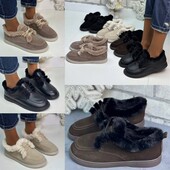 36-41 рр зимові лофери - черевики натуральна замша/шкіра чорний, бежевий, шоколад, капучино