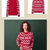 ♥️Ніжний та затишний светр Esmara жакардовий візерунок XS 32/34