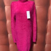 Теплое платье гольф ангора альпака цвет на выбор