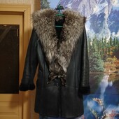 Натуральна дублянка з чорнобуркою!