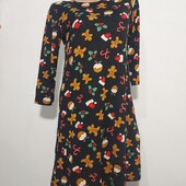 Сукня домашня.Новорічний принт.Підліткова