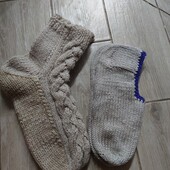 Вязаные носки и чешки✓Стелька 29-33см