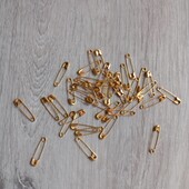 Шпильки англійські 40 шт золотисті