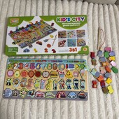 Дерев'яна іграшка вкладиш сортер "KIDS city"