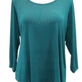 Нарядный бирюзовый свитшот