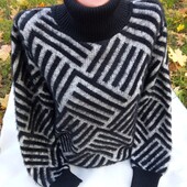 Теплый женский свитер оверсайз альпака