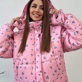Куртка жіноча. Квітковий принт. Читайте опис
