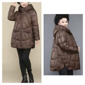 Роскошная зимняя куртка пуховик на красивые формы.